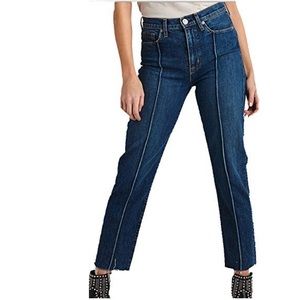 HUDSON Women's Zoeey High Rise Straight Jeans - Cropped With Oversized Hem, Stretch Denim - View #3